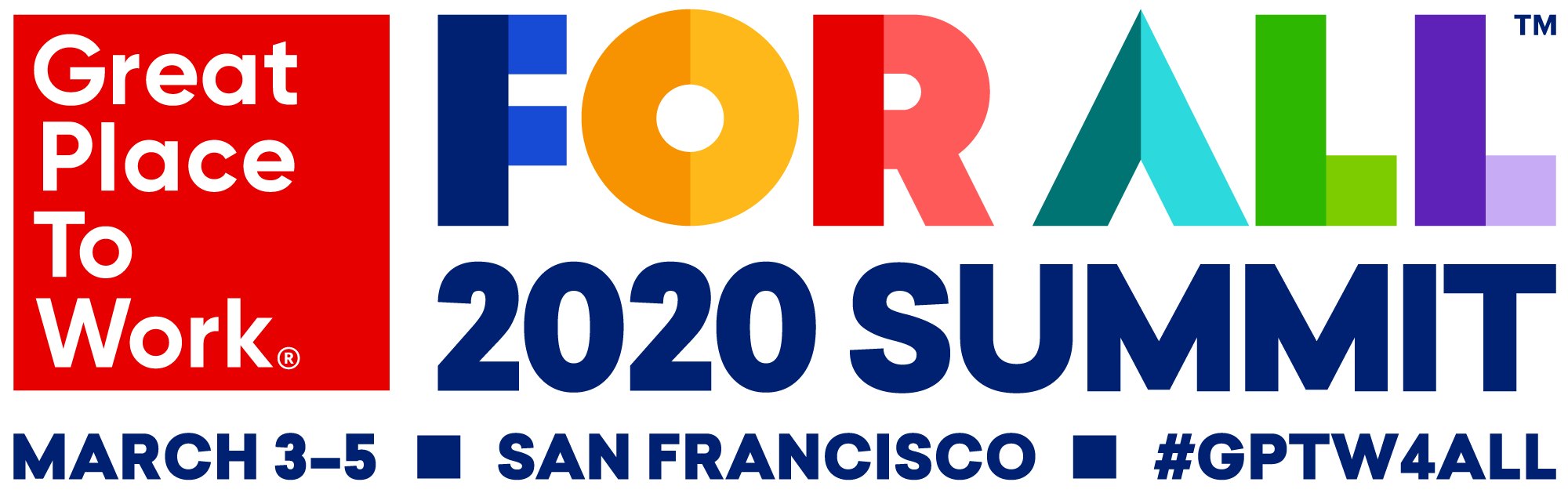 2020 Great Place to Work® For All™ Summit logo