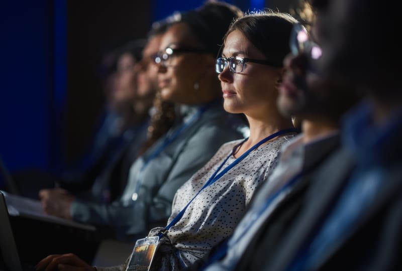 Crowd watching an event