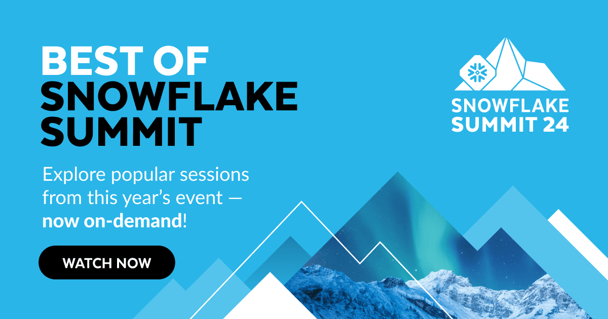 Snowflake Summit On-Demand logo