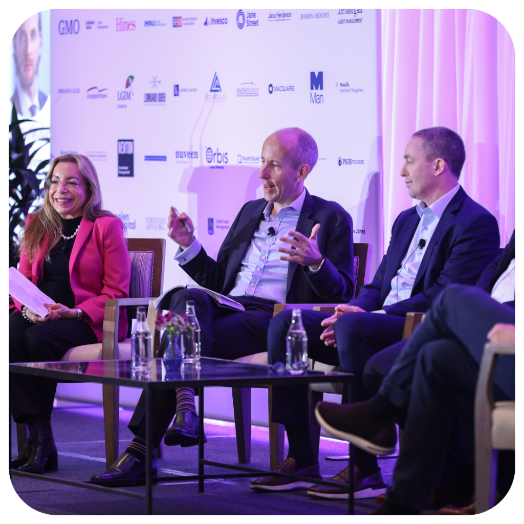 Speakers panel at the Pension Bridge The Annual