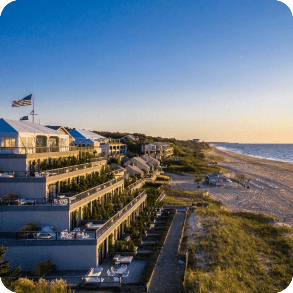 Side view of Gurney’s Montauk, The Hamptons venue for the Hedge Fund Billion Dollar Leaders Summit