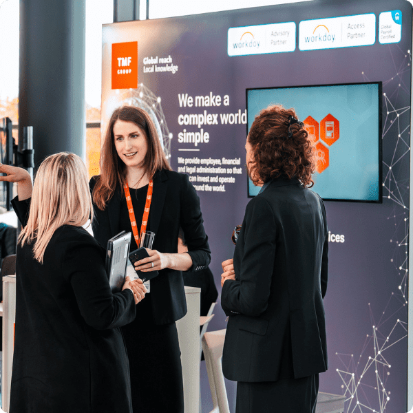 Sponsors networking at the European Captive Forum 2023