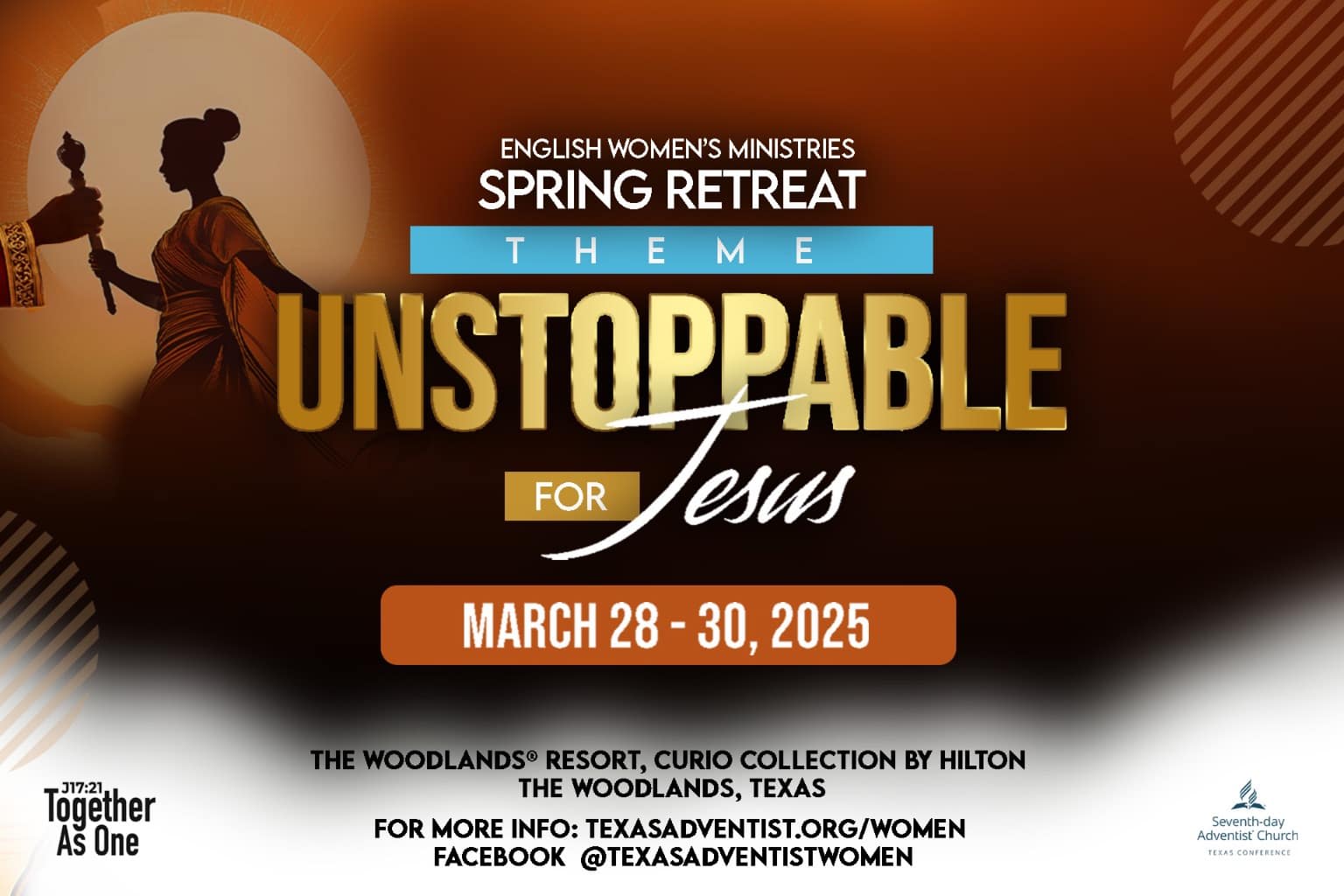“Unstoppable for JESUS” Women’s Retreat logo