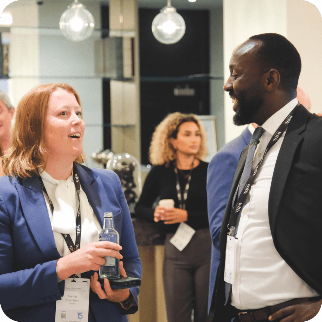 Sponsors networking at the Hedge Fund COO Europe Summit
