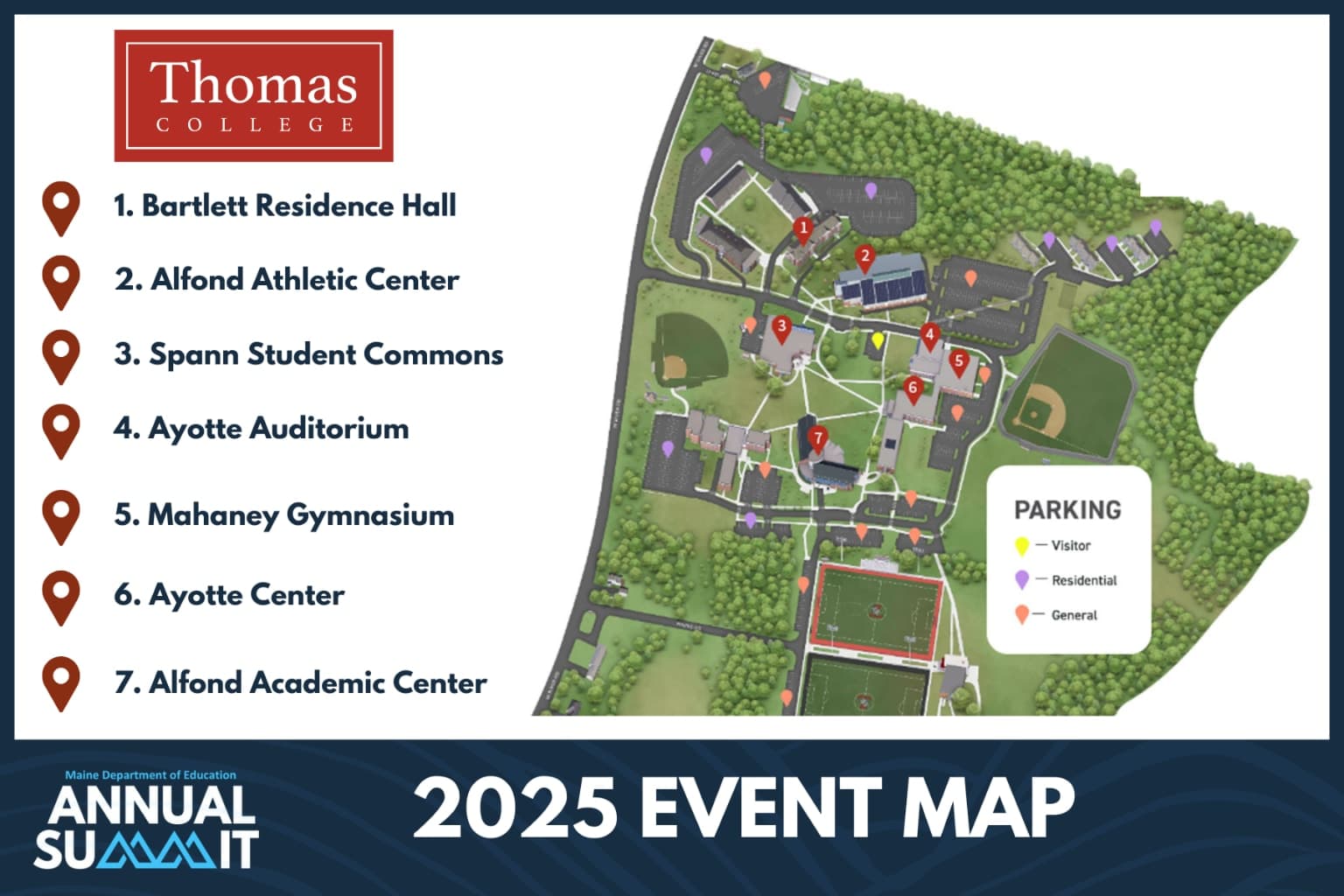 Thomas College Map 