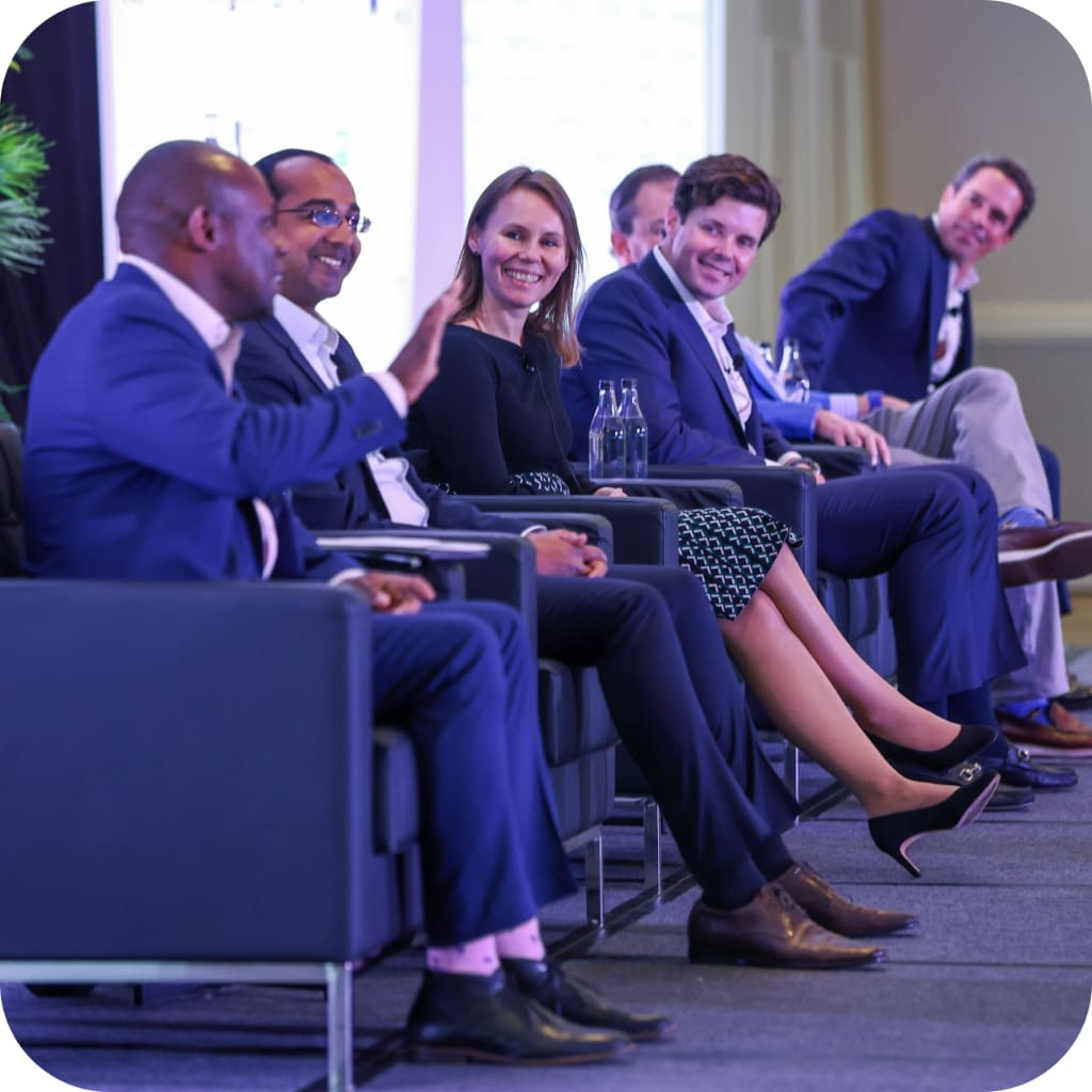 Panel speakers at the Pension Bridge Real Assets summit