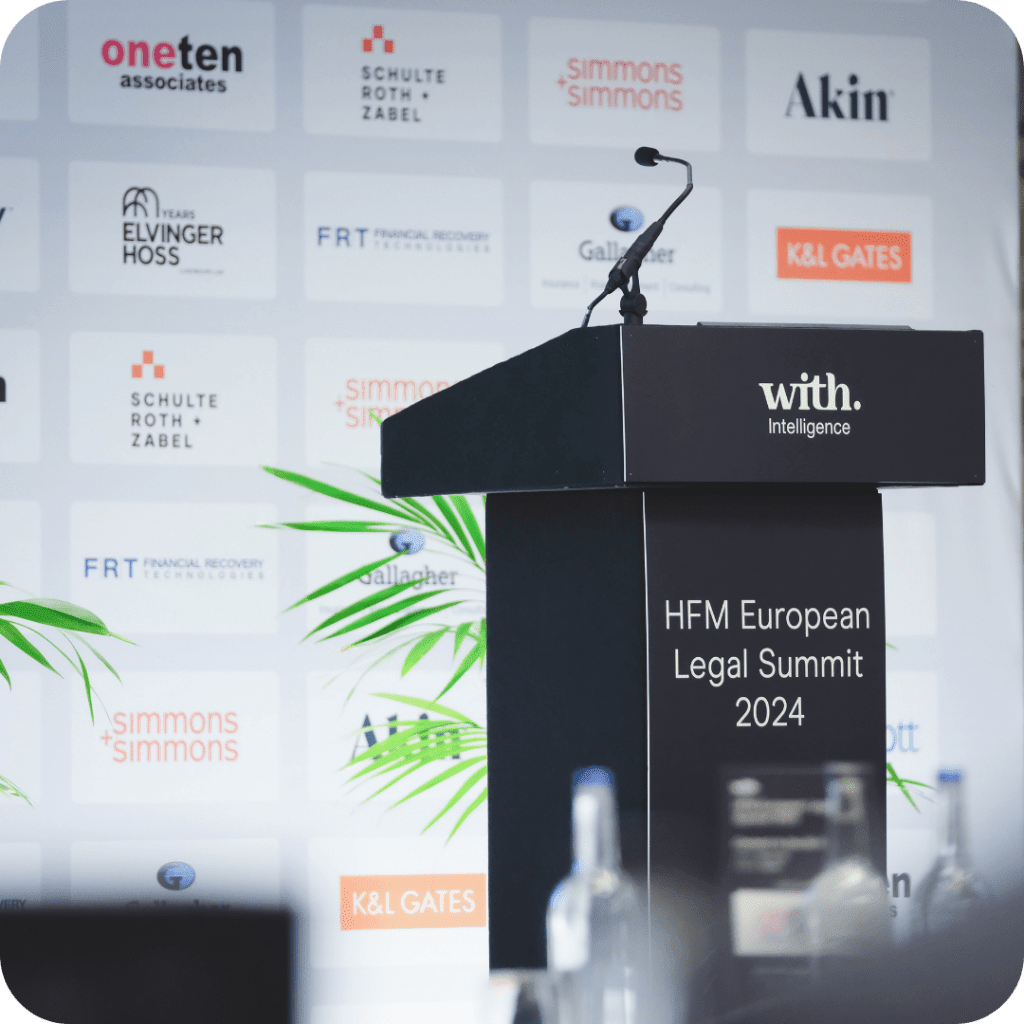 Sponsorship branded material at the HFM Billion Dollar  Leaders Summit 