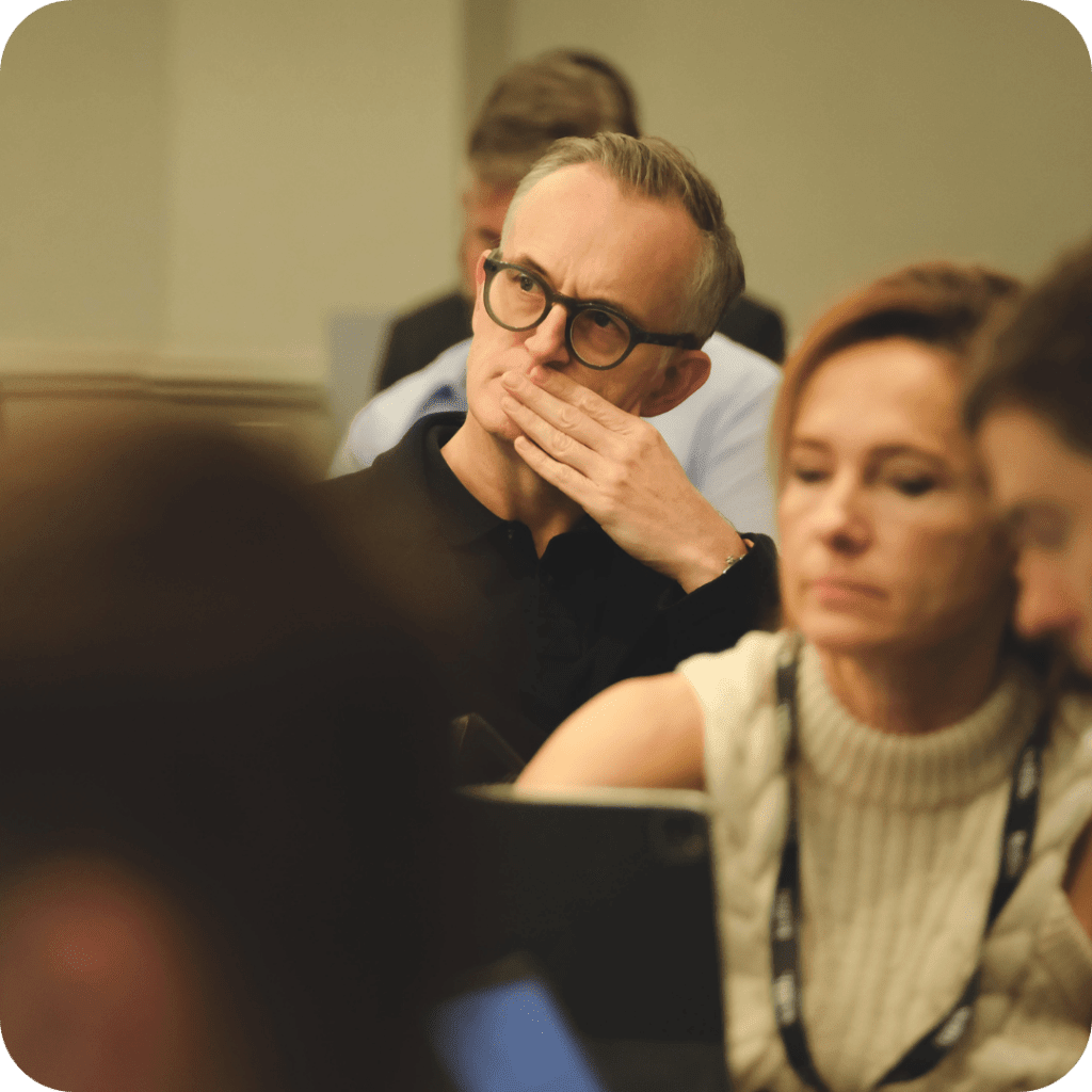 Attendees listening to the speakers of the HFM European Legal Summit