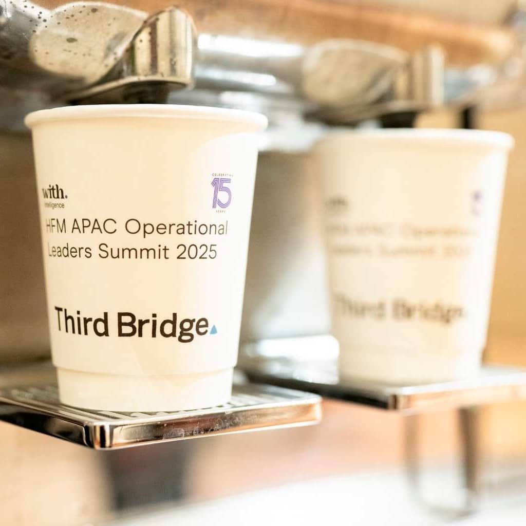 Branding promotional material at the With Intelligence Hedge Fund COO Summit | APAC