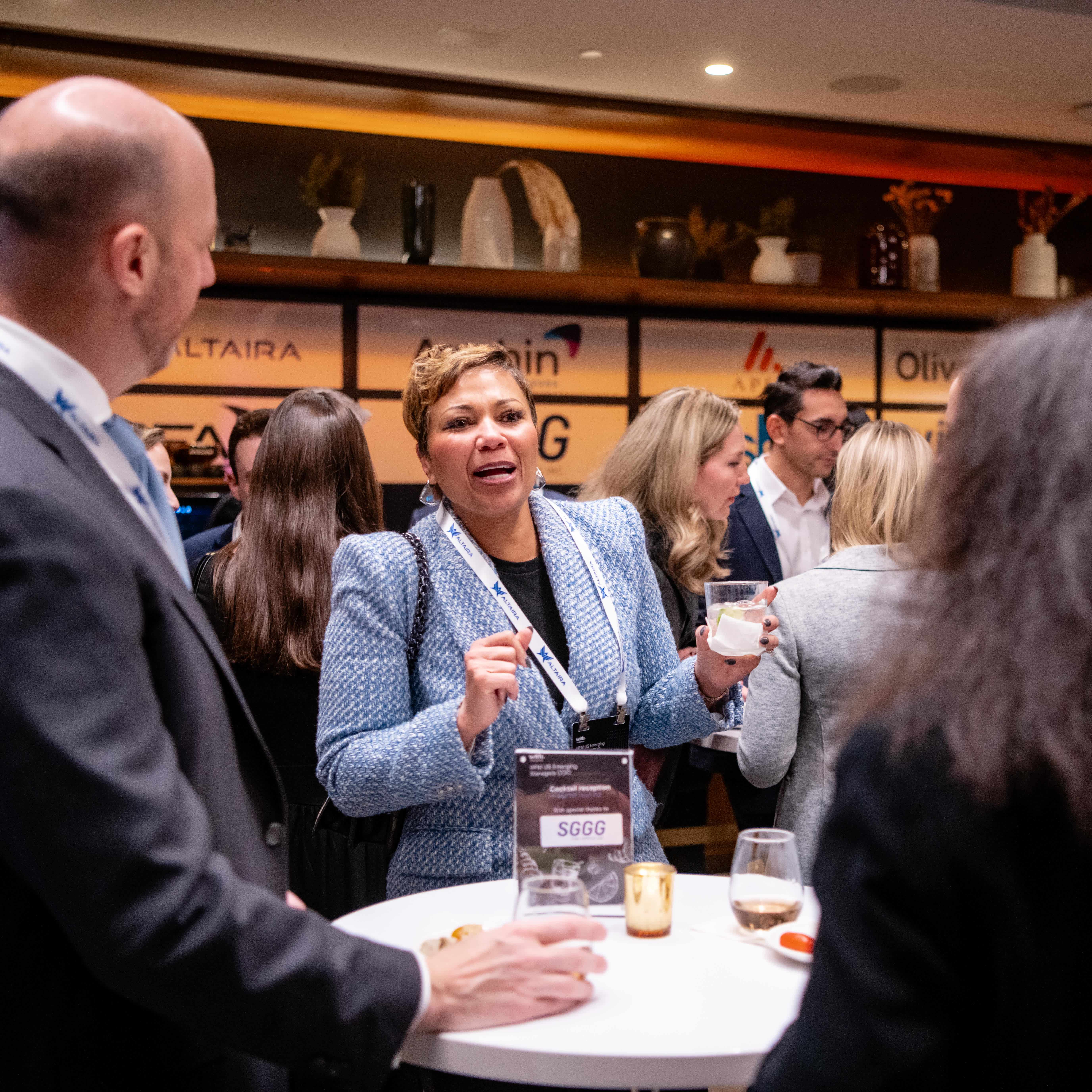 Attendees networking at the  Hedge Fund Emerging Managers COO Summit|US