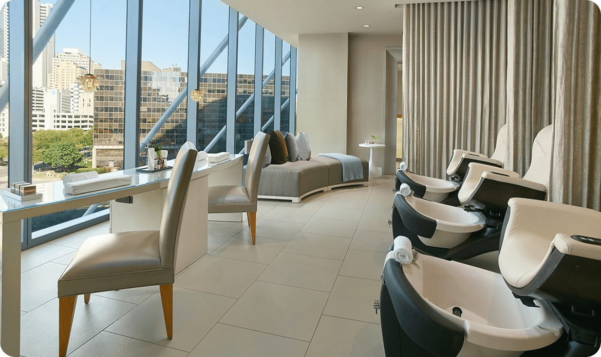 Relax in the Omni's heated infinity pool 