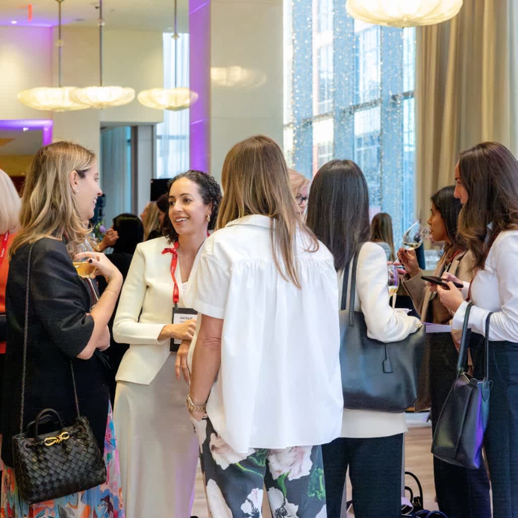 Women leaders in the industry at the networking area of the Women’s Private Capital Summit Canada