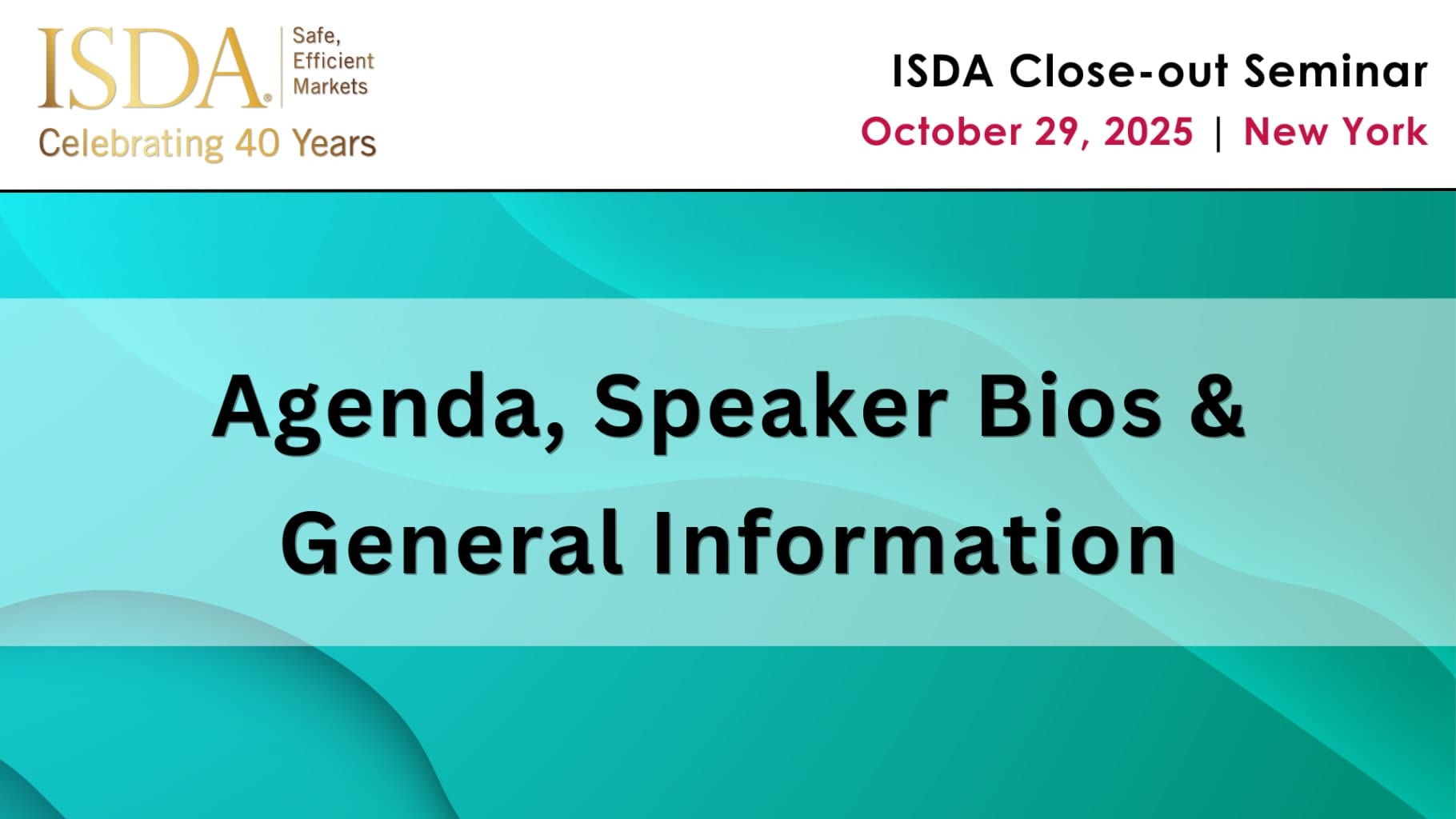 Documents | ISDA Close-out Seminar