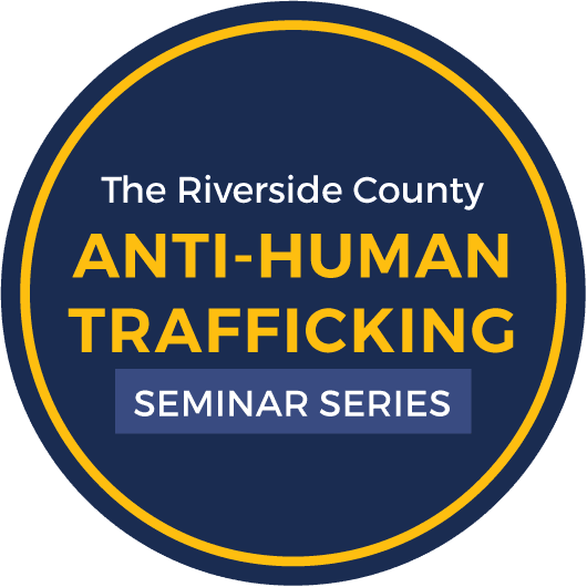 The Riverside County Anti-Human Trafficking Seminar Series logo