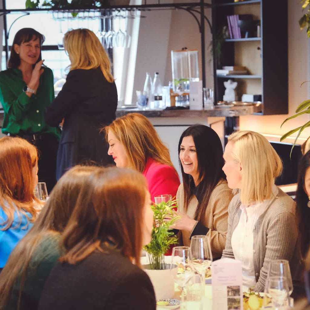 Breakfast networking at the Women's Private Equity Leadership Breakfast London